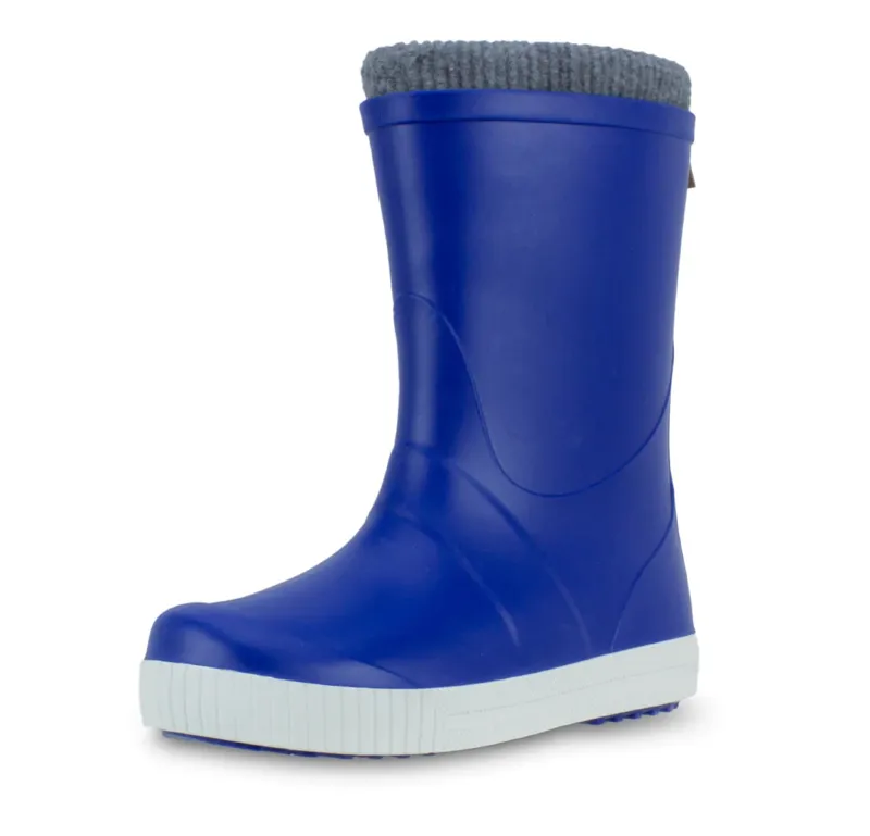 2023 Term roll top Jr thermal lining wellies blue-1